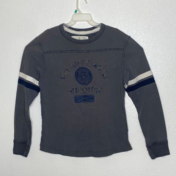 DITCH PLAINS New York Men’s Gray Distressed Style Sweatshirt Size L - Picture 1 of 3